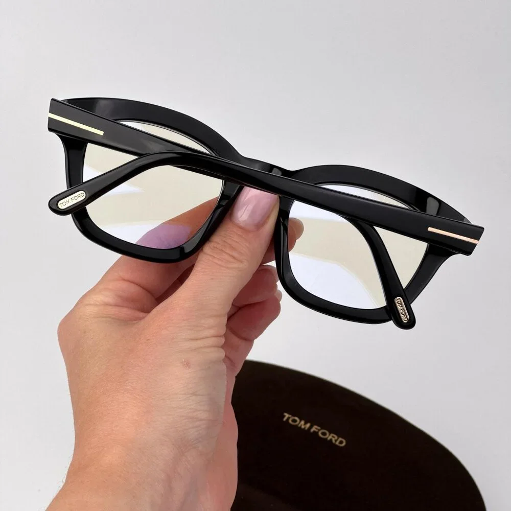 Tom Ford FT5961-B Eyeglasses – Black Square Frame | Unisex Model FT5961-B 001